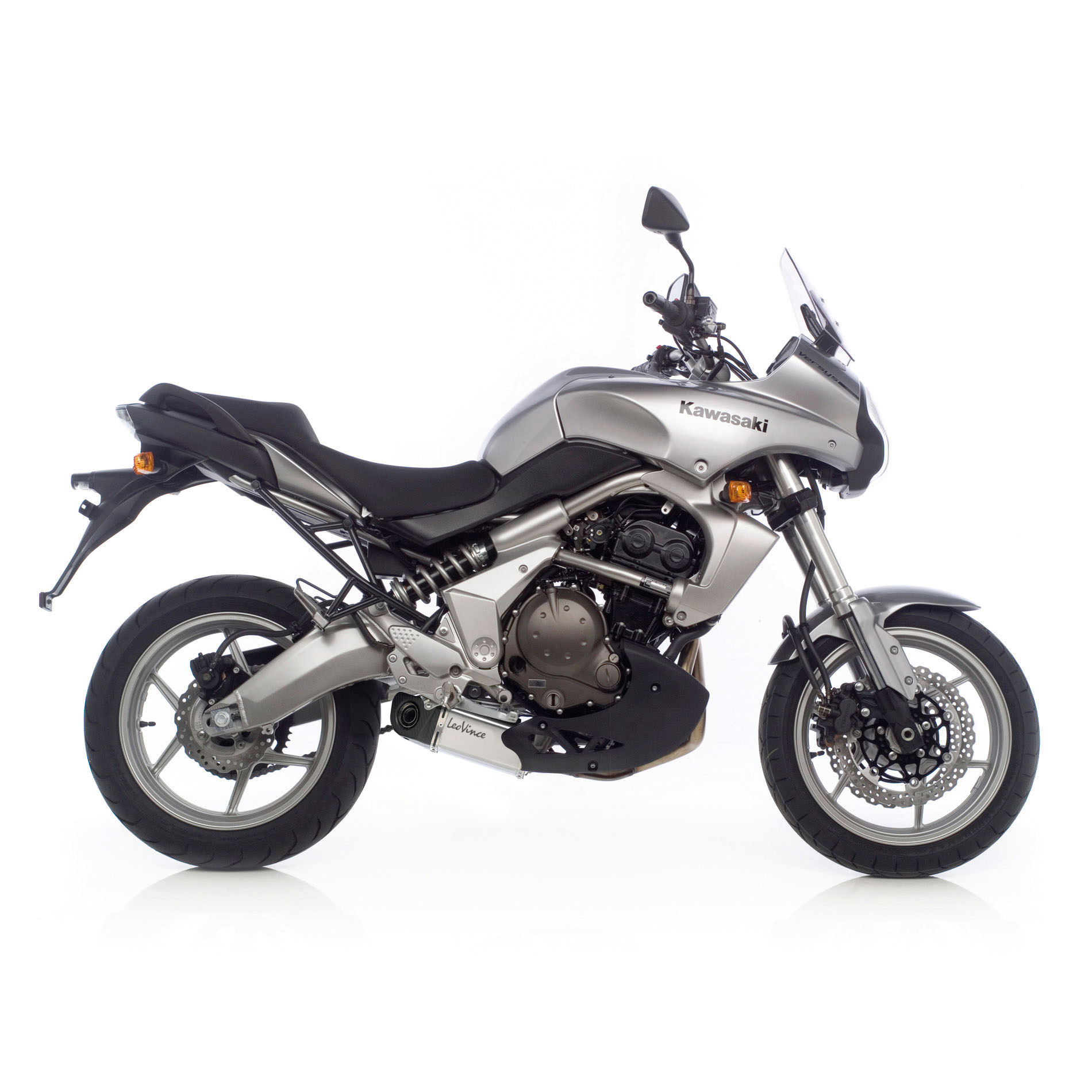 Impianto di scarico LeoVince Underbody Evo 2, Slip On per Kawasaki ER-6n/f / Ninja 650R / Versys 650