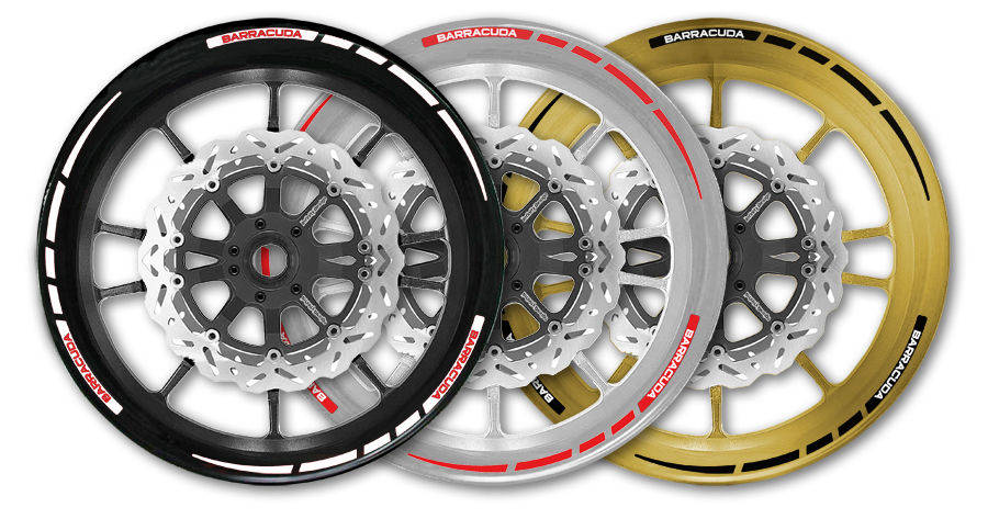 Barracuda Rim Sticker rosso 17-19 pollici