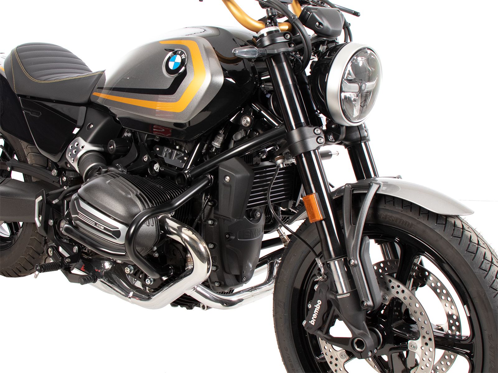 Protezione motore nera per BMW R 12 (24-) Hepco & Becker