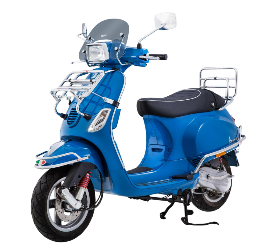 Portapacchi anteriore per Vespa S 50-150cc, pieghevole, cromato