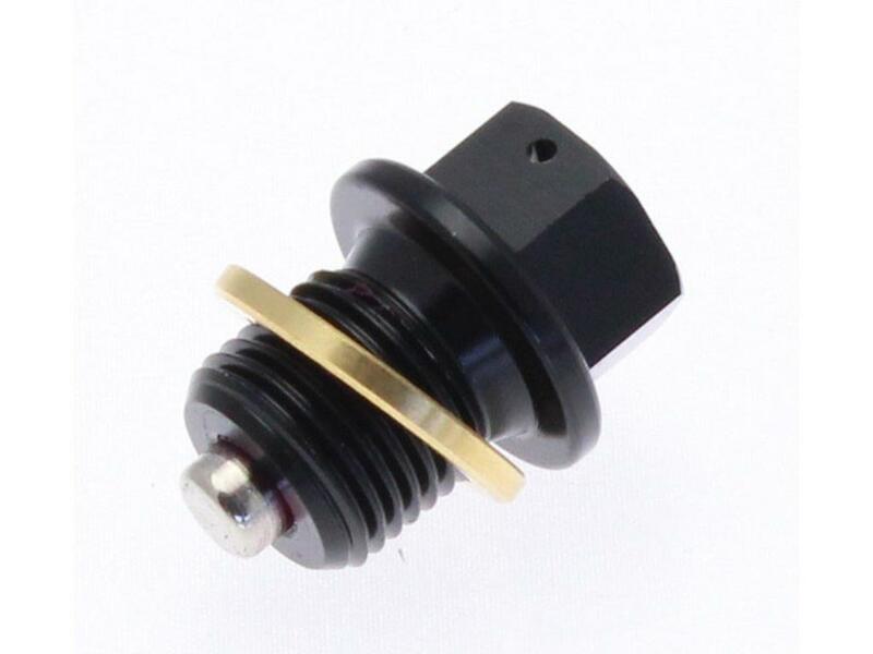 Tappo di scarico magnetico in Tecnium - alluminio nero M19x1,5x14