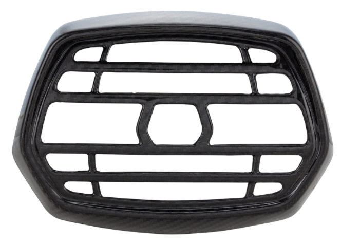 Anello portalampada con griglia per Vespa Sprint 50-150ccm 2T/​4T ('13-'18), carbonio