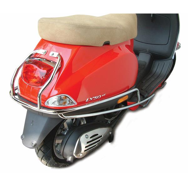 Barra di protezione posteriore cromata per Vespa ET2/ET4/LX/LXV/S 50-150cc Cuppini