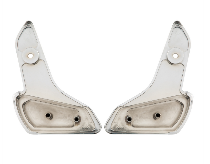 Poggiapiedi destro e sinistro per Vespa Primavera /Sprint 50-150ccm 2T/4T AC, cromo