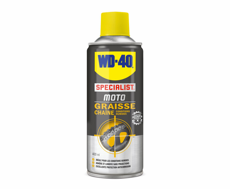 WD-40 Specialist® Cera per catene di moto in condizioni di bagnato - spray 400ml