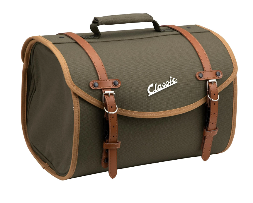 Borsa "Classic" grande per Vespa, in tela, oliva