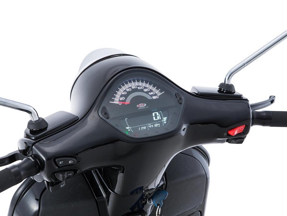 Contagiri/tachimetro per Vespa GTS/GTS Super/GTS SuperSport, 125-300cc (-'14), nero