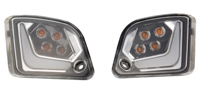 Kit indicatori di direzione anteriori e posteriori per Vespa GTS/GTS Super/GTV 125-300cc ('14-), trasparente