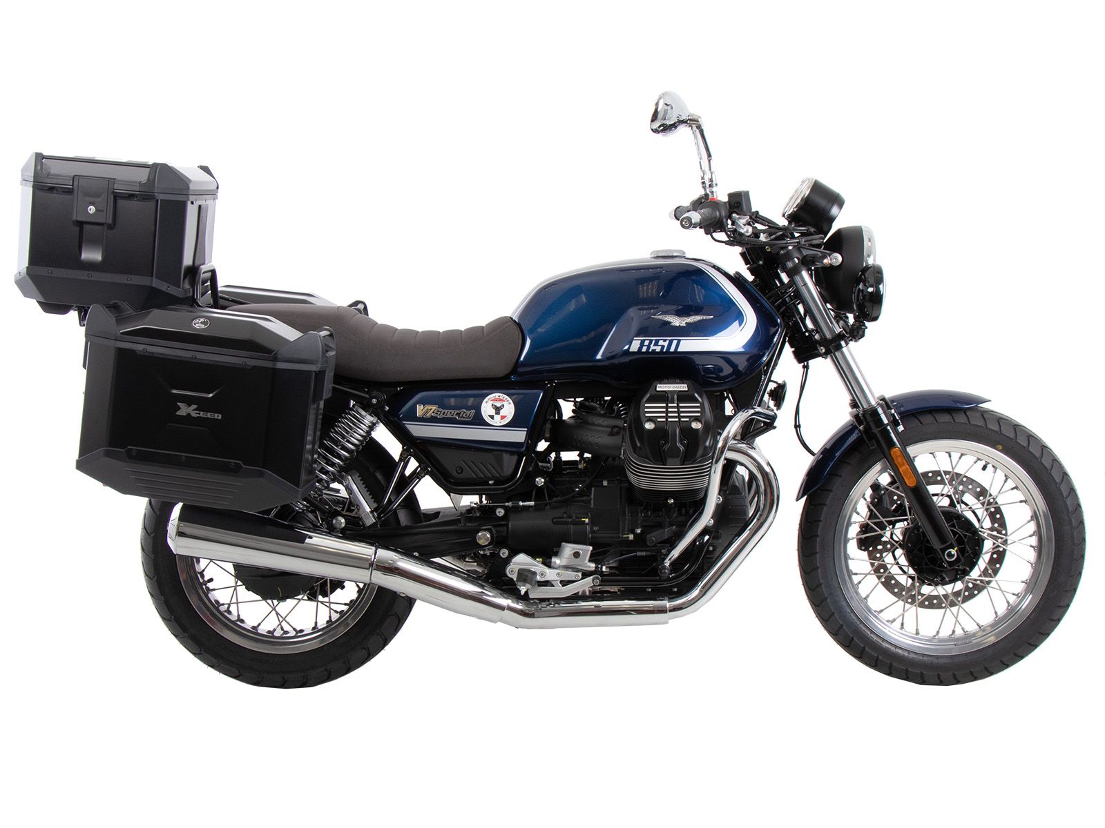 Portapacchi nero per Moto Guzzi V7 Special/Stone/Centenario (21-24) Hepco & Becker