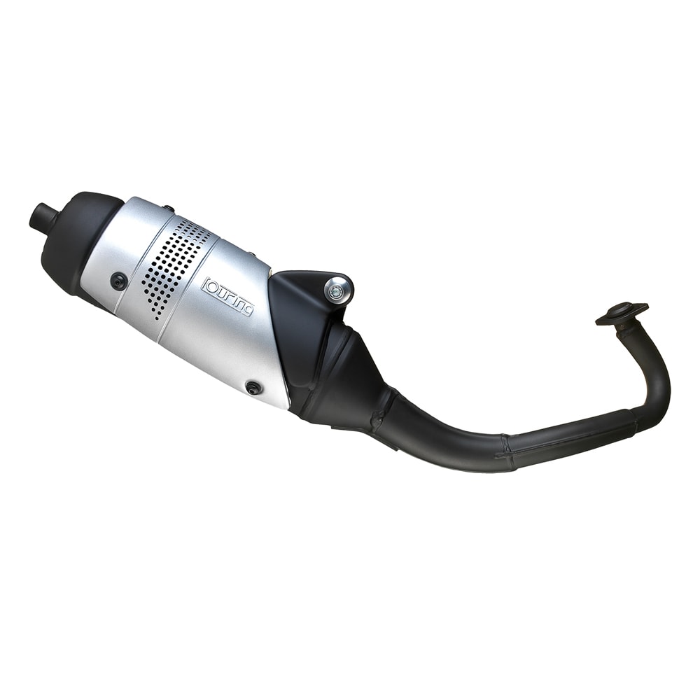 Impianto di scarico LeoVince Touring, acciaio per Yamaha Aerox 50 Kat (Bj.00-01)
