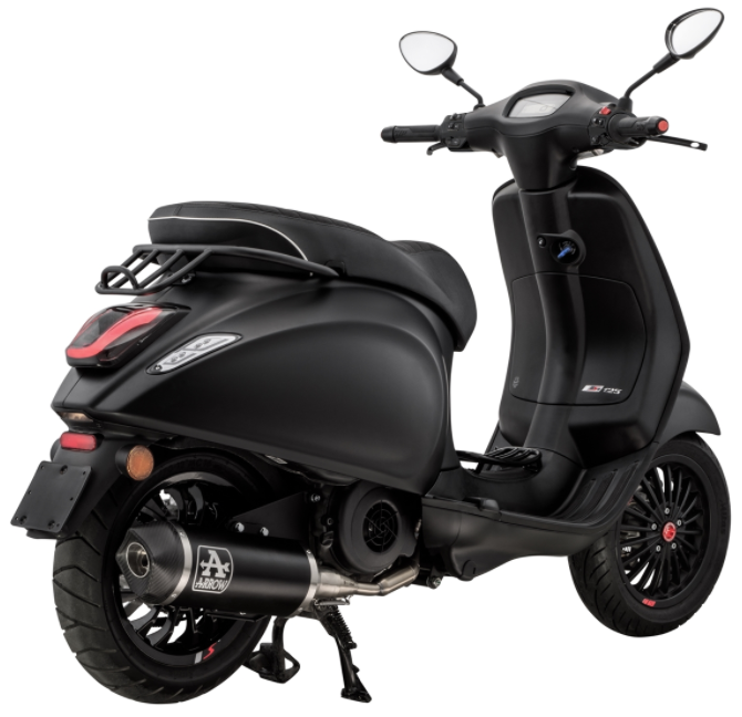 Portapacchi passo-passo nero per Vespa Primavera/​Sprint 50-150ccm