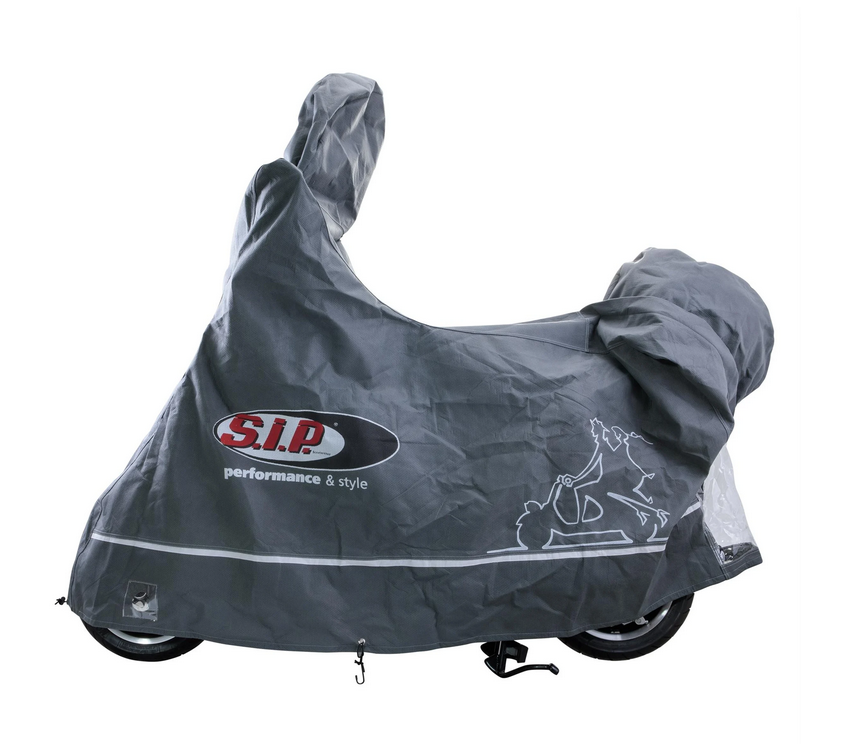 Garage pieghevole Indoor PREMIUM 2.0 per Vespa ET2/ET4/LX/LXV/S/Primavera/Sprint, taglia L, grigio