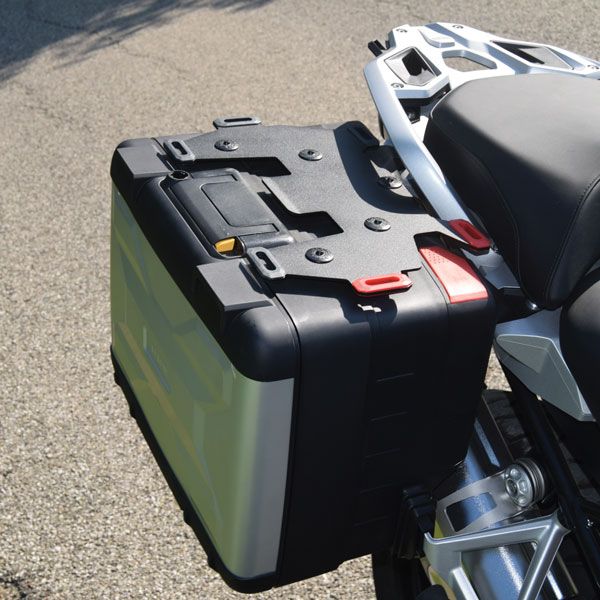 Coppia di portapacchi aggiuntivi per BMW F 850 GS, R 1200 GS LC /Rally, R 1250 GS, acciaio, nero