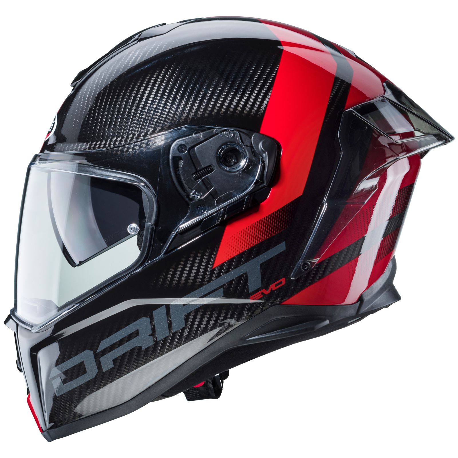 Caberg Casco Drift Evo Carbon Sonic, nero/rosso