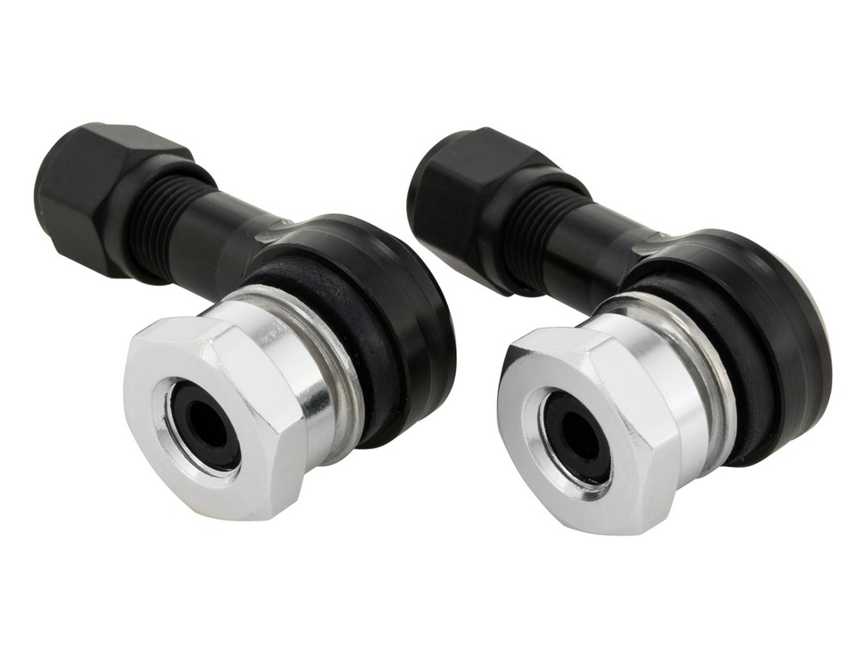 Nucleo valvola per pneumatico tubeless/cerchio 80°, nero opaco