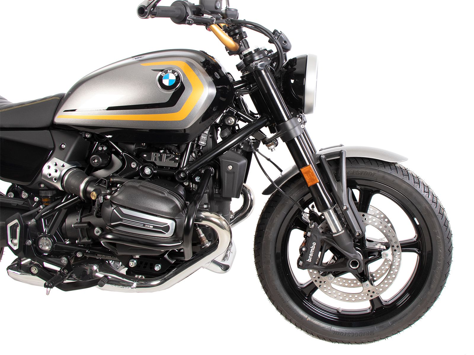 Protezione motore nera per BMW R 12 (24-) Hepco & Becker