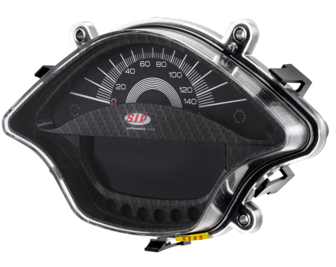 Contagiri/tachimetro per Vespa Primavera/Sprint 50-150cc 2T/4T AC, look carbonio