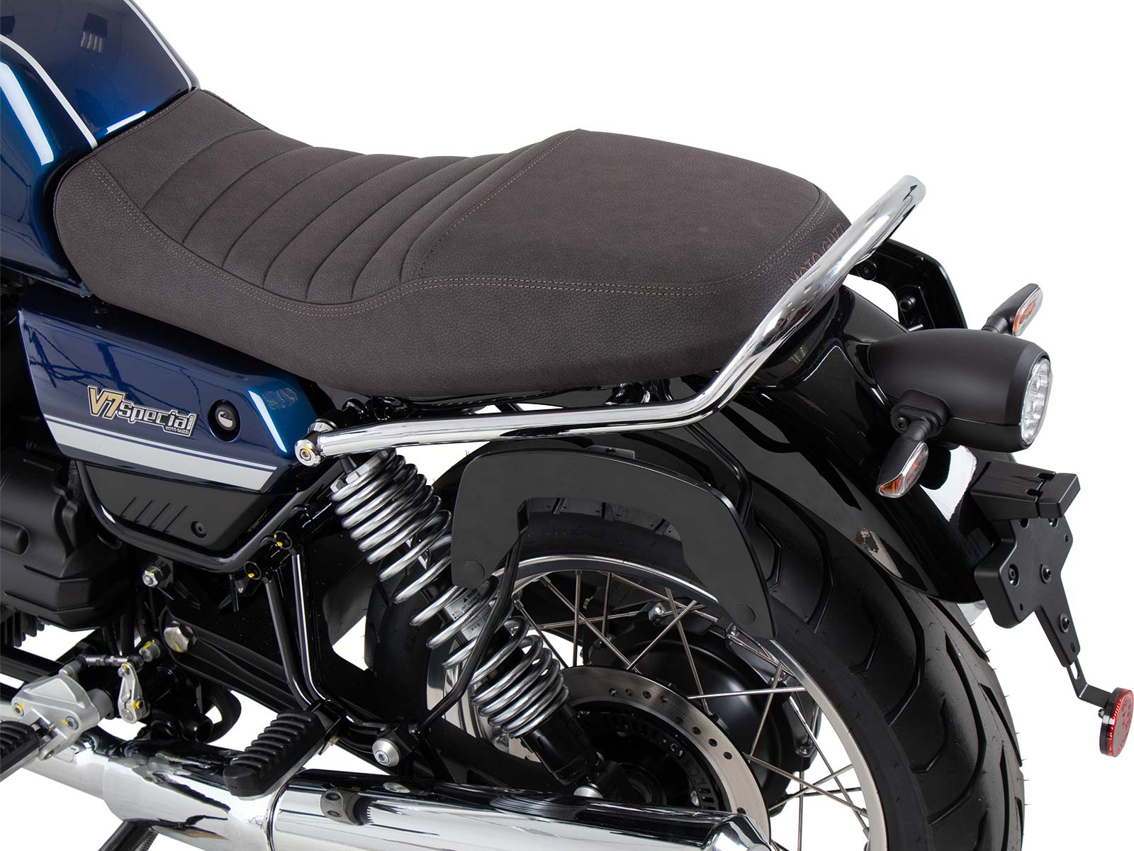Portapacchi laterale C-Bow nero per Moto Guzzi V7 850 Stone Corsa (2024) Hepco & Becker