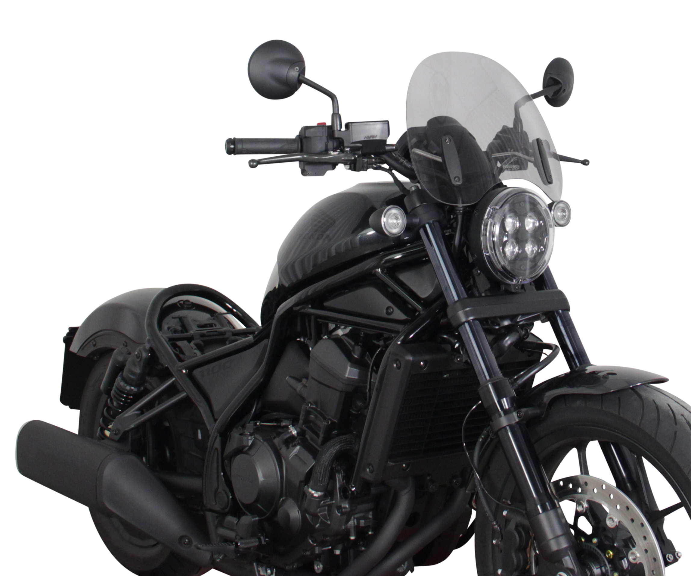 Cupolino Touring MRA "NTM" grigio fumo per Honda CMX 1100 Rebel (21-)