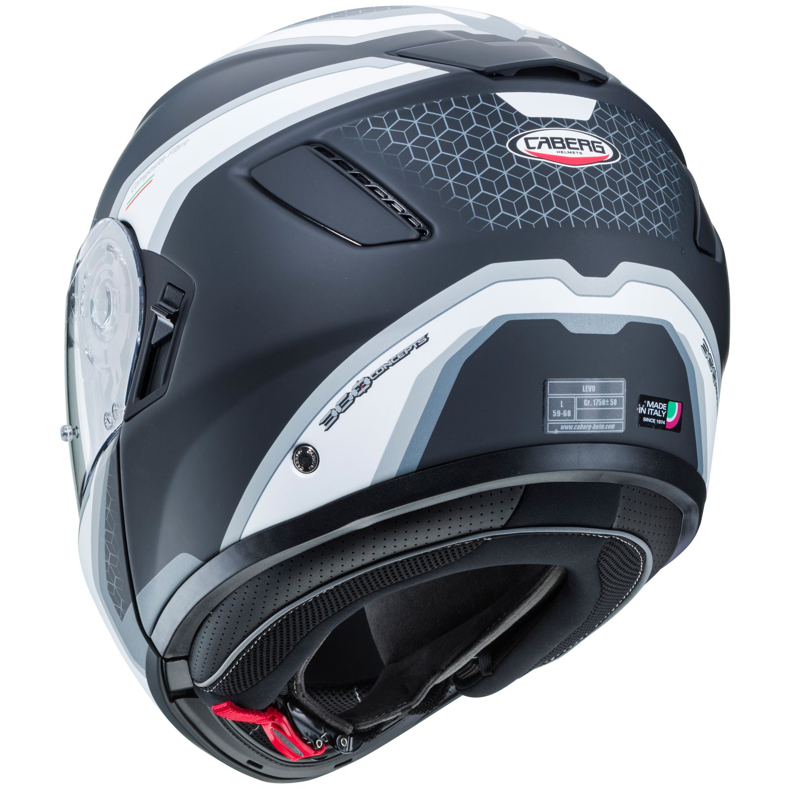 Caberg Casco Levo Sonar, nero opaco/bianco antracite