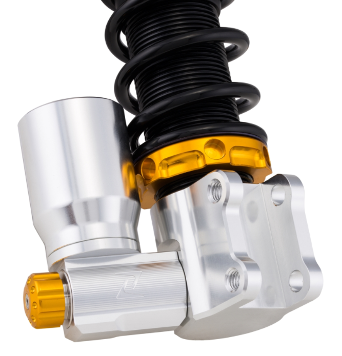 Ammortizzatore "Black Edition", anteriore per Vespa Primavera/Sprint 50 -150cc ('17-), argento/arancio/nero