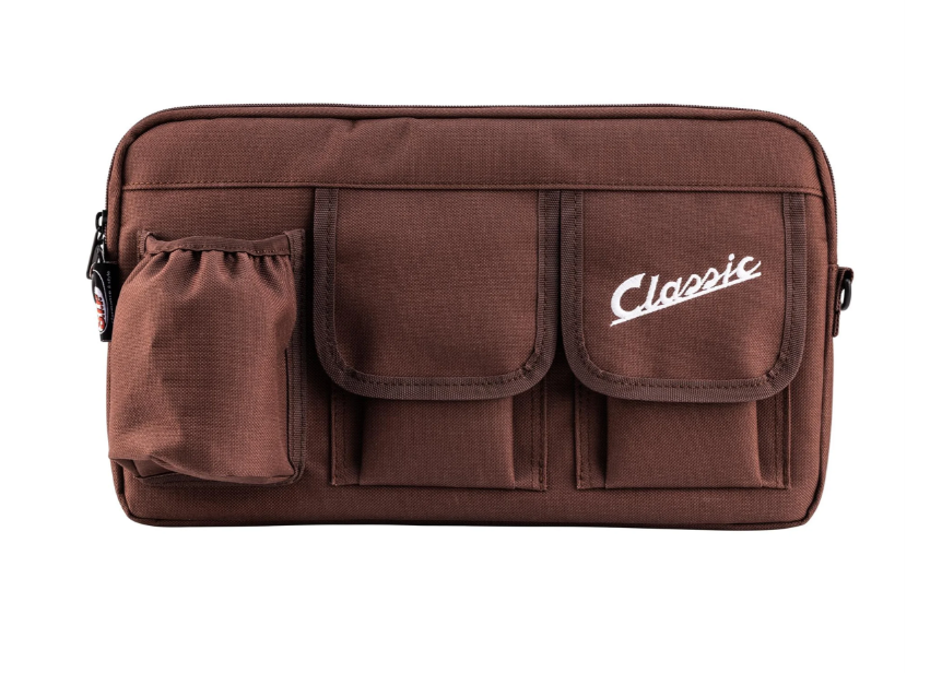 Borsa "Classic" per bagagliaio/guantiera Vespa, nylon, marrone tabacco
