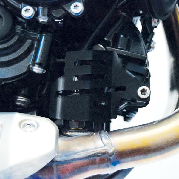 Coperchio della sonda lambda per BMW F 850 GS (18-22), acciaio inox, nero