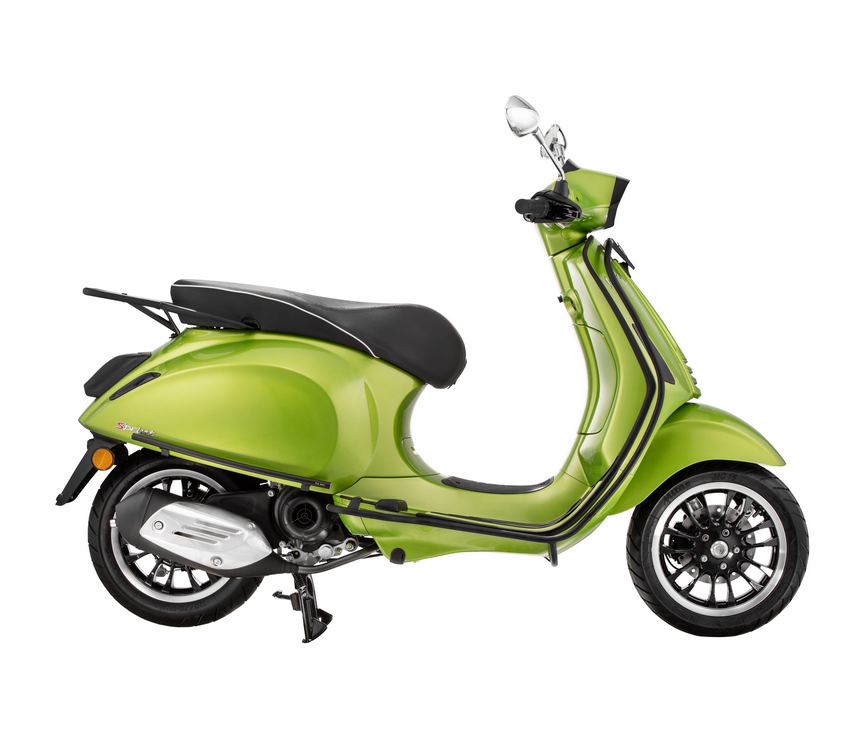 Portapacchi posteriore per Vespa Primavera /Sprint /Elettrica 50-150ccm, nero opaco