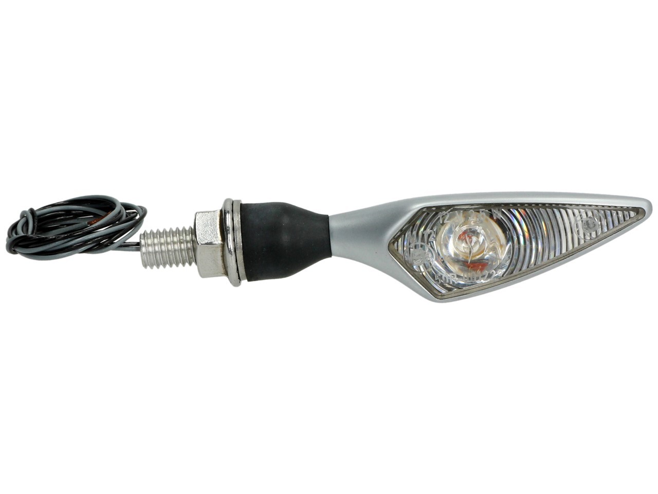 Indicatore Kellermann, rombo, acciaio, LED, VL/HR, 12 V, cromo opaco, M8x20, omologato E