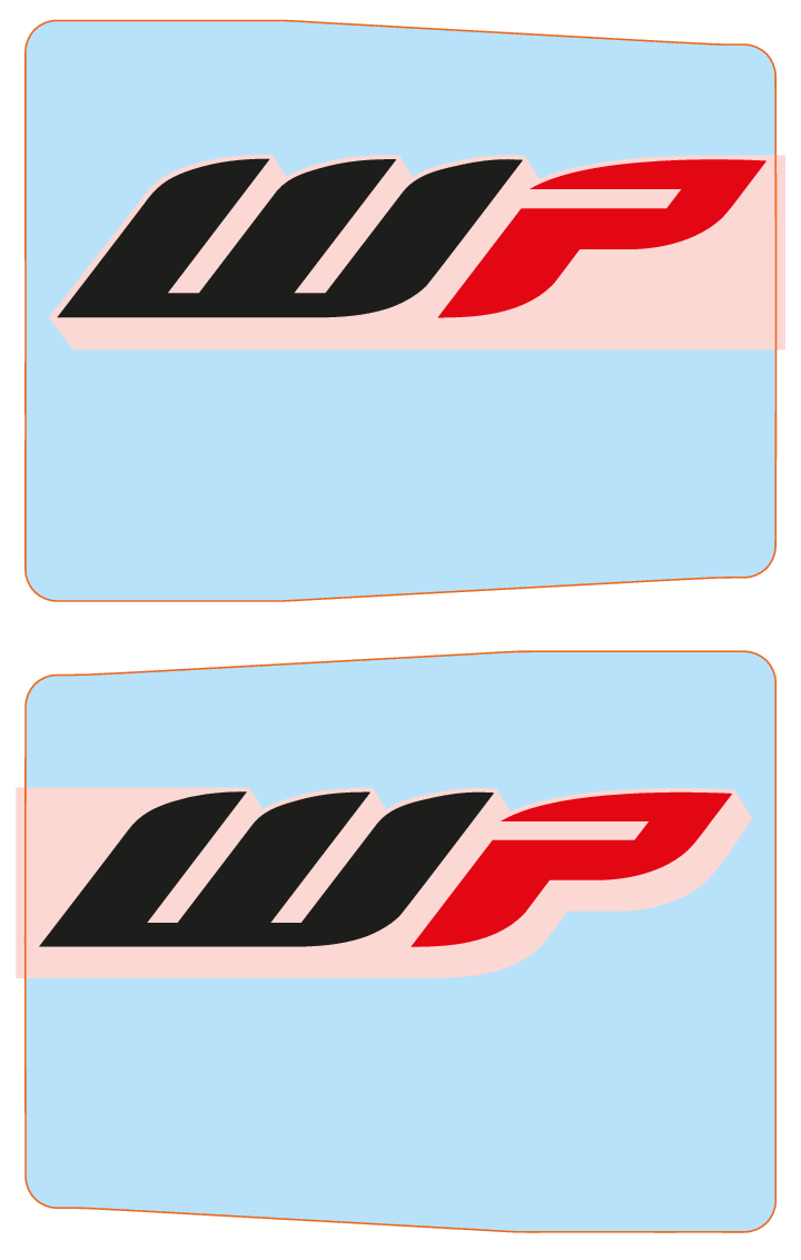 Set di adesivi di protezione forcella KTM trasparenti