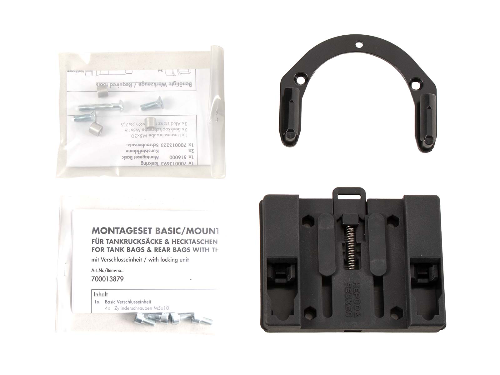 Anello serbatoio di base con blocco borsa serbatoio per Suzuki GSX-8R (24- ) Hepco & Becker