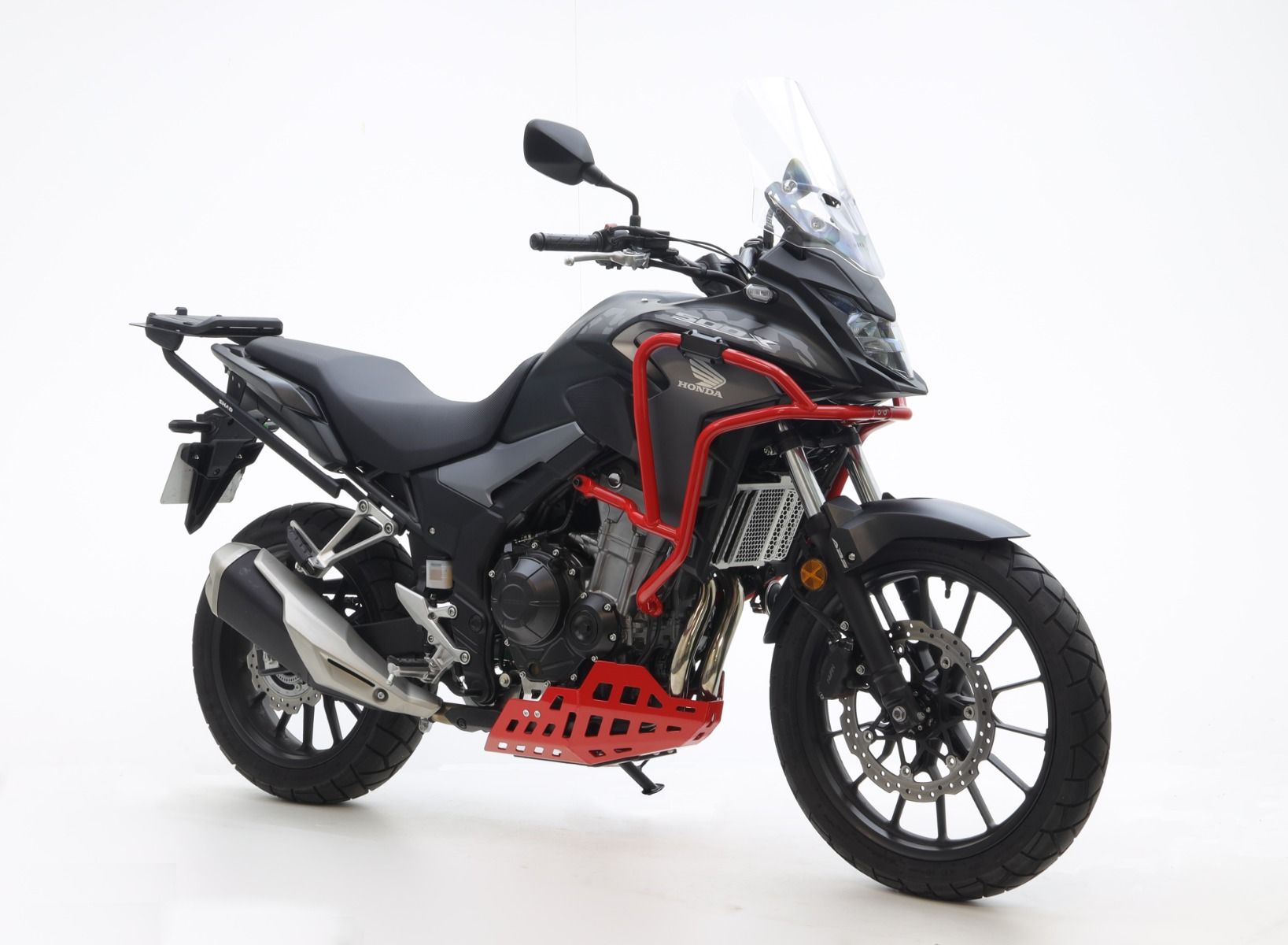 Barra di protezione in alluminio, parte superiore per Honda CB 500 X, nero