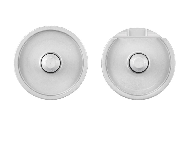 Copriforo per specchietto destro e sinistro per Vespa Primavera/Sprint/Elettrica 50-150cc, argento opaco