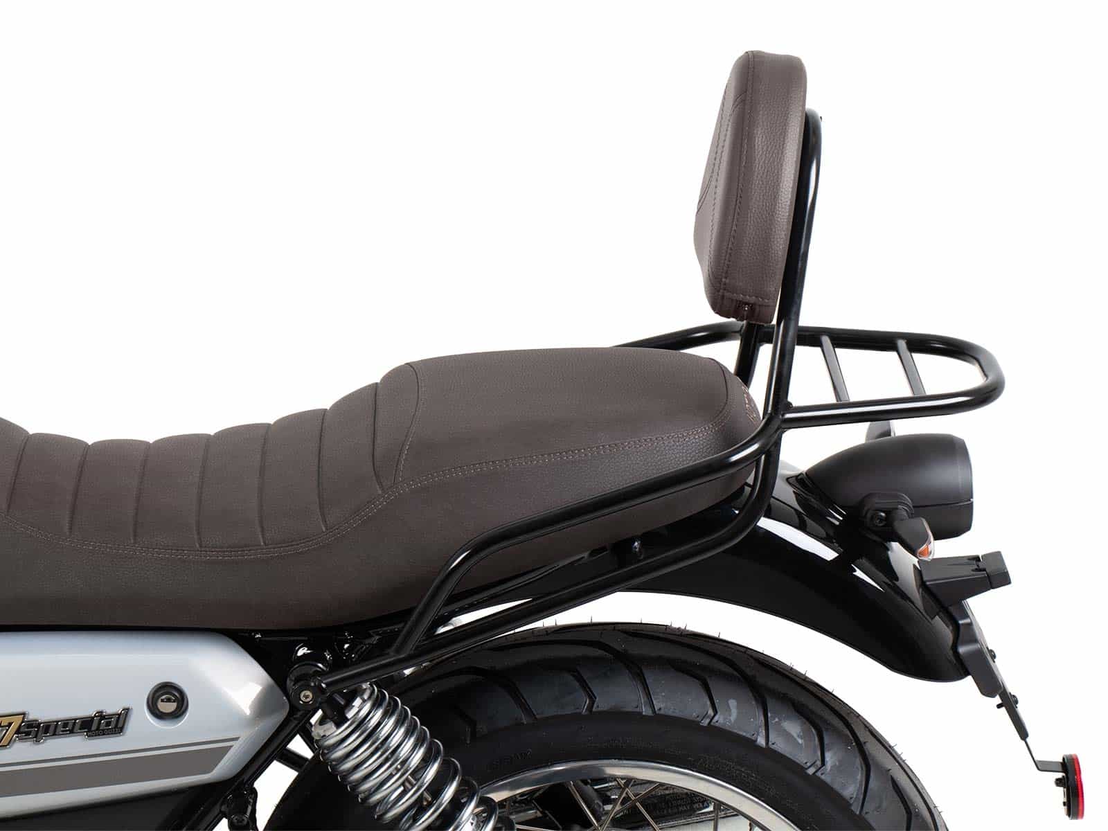 Sissybar con portapacchi marrone per Moto Guzzi V7 850 Special/Stone/Centenario 8000000009
