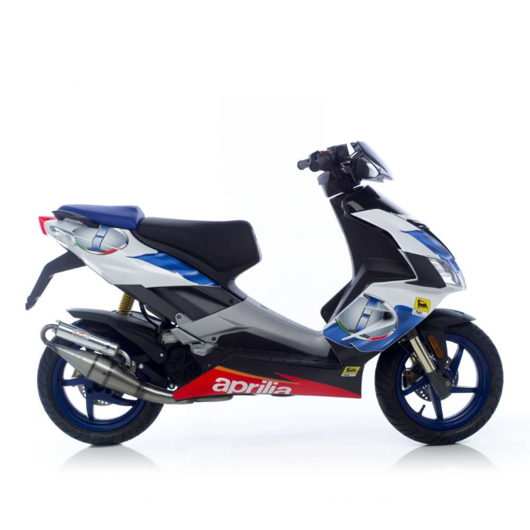 Sistema di scarico LeoVince Fatto a mano TT, Acciaio, Sistema completo per Aprilia / Piaggio