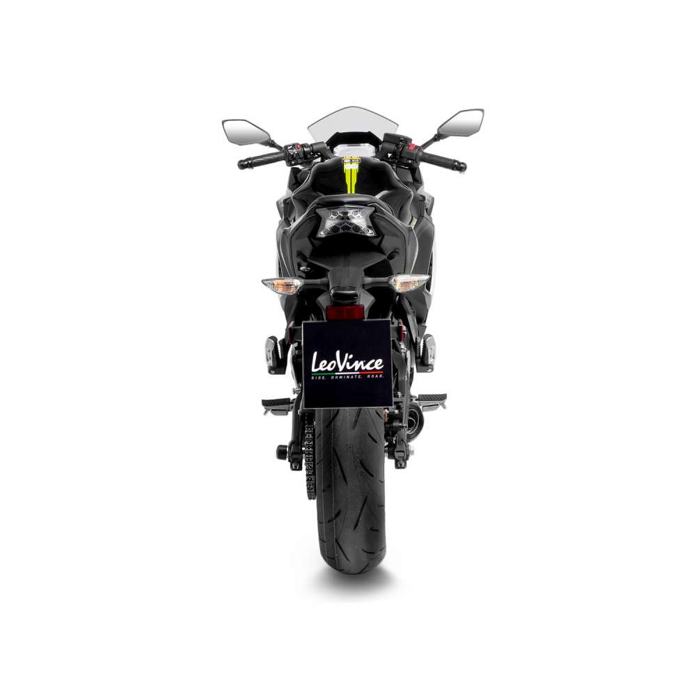 LeoVince sistema completo LV One Evo per Kawasaki Ninja /Versys /Z 650, argento, omologazione E