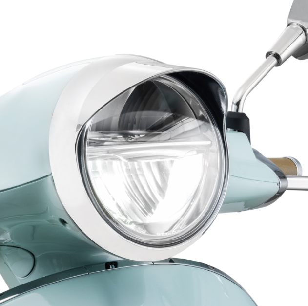 Anello faro per Vespa Primavera 50-125ccm 2T/​4T, cromato