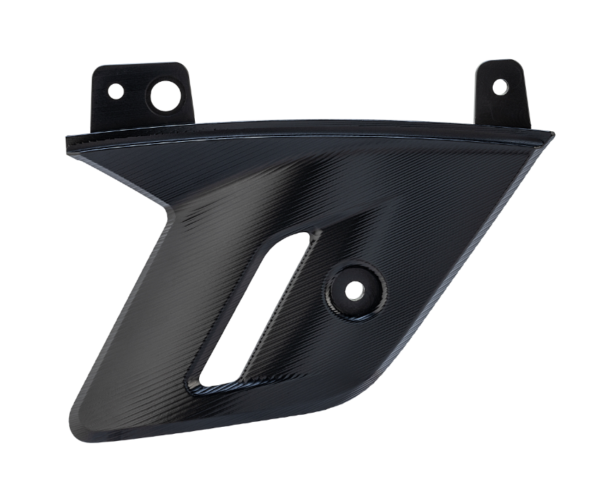 Carenatura per Vespa GTS/GTS Super 125/300cc (`22-), alluminio, anodizzato nero