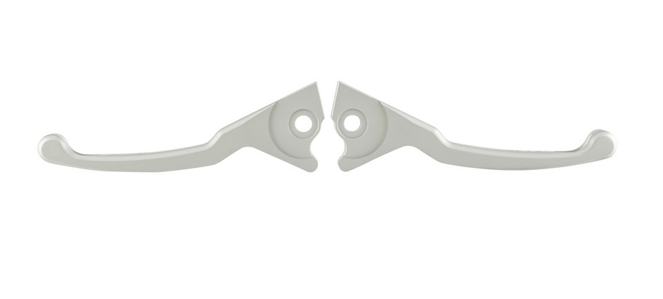 Set di leve sportive freno Shorty per Vespa, destra e sinistra, argento opaco