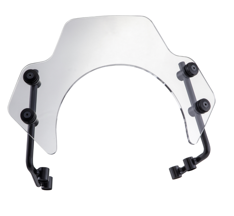 Zanzariera per Vespa PX 80-200ccm, supporti neri, trasparenti