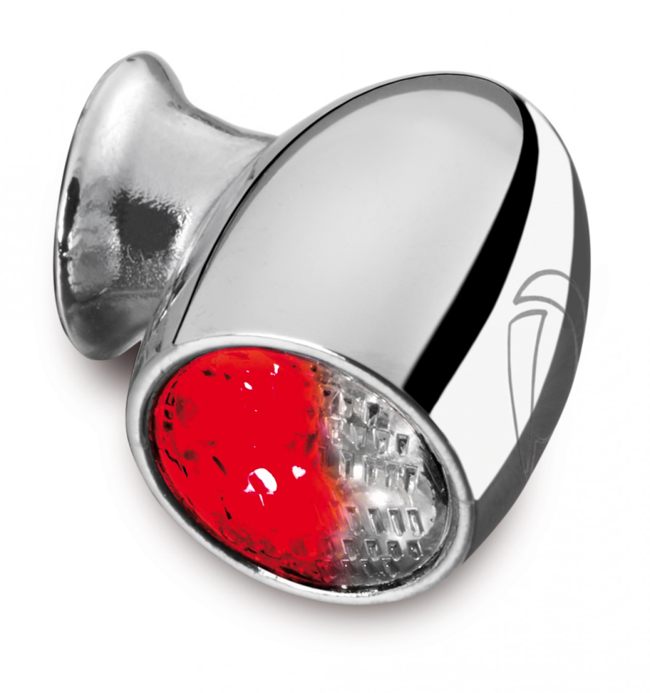 Indicatore di direzione Kellermann, luce posteriore e freno, Atto DF, acciaio, LED, HL/HR 12 V, cromo lucido