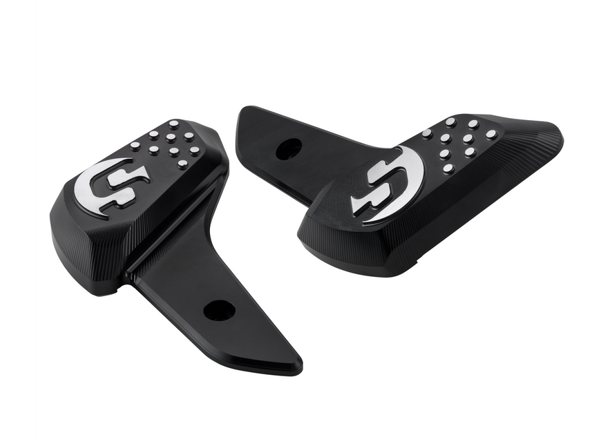 Poggiapiedi destro e sinistro per Vespa Primavera /Sprint 50-150cc 2T/4T AC, nero