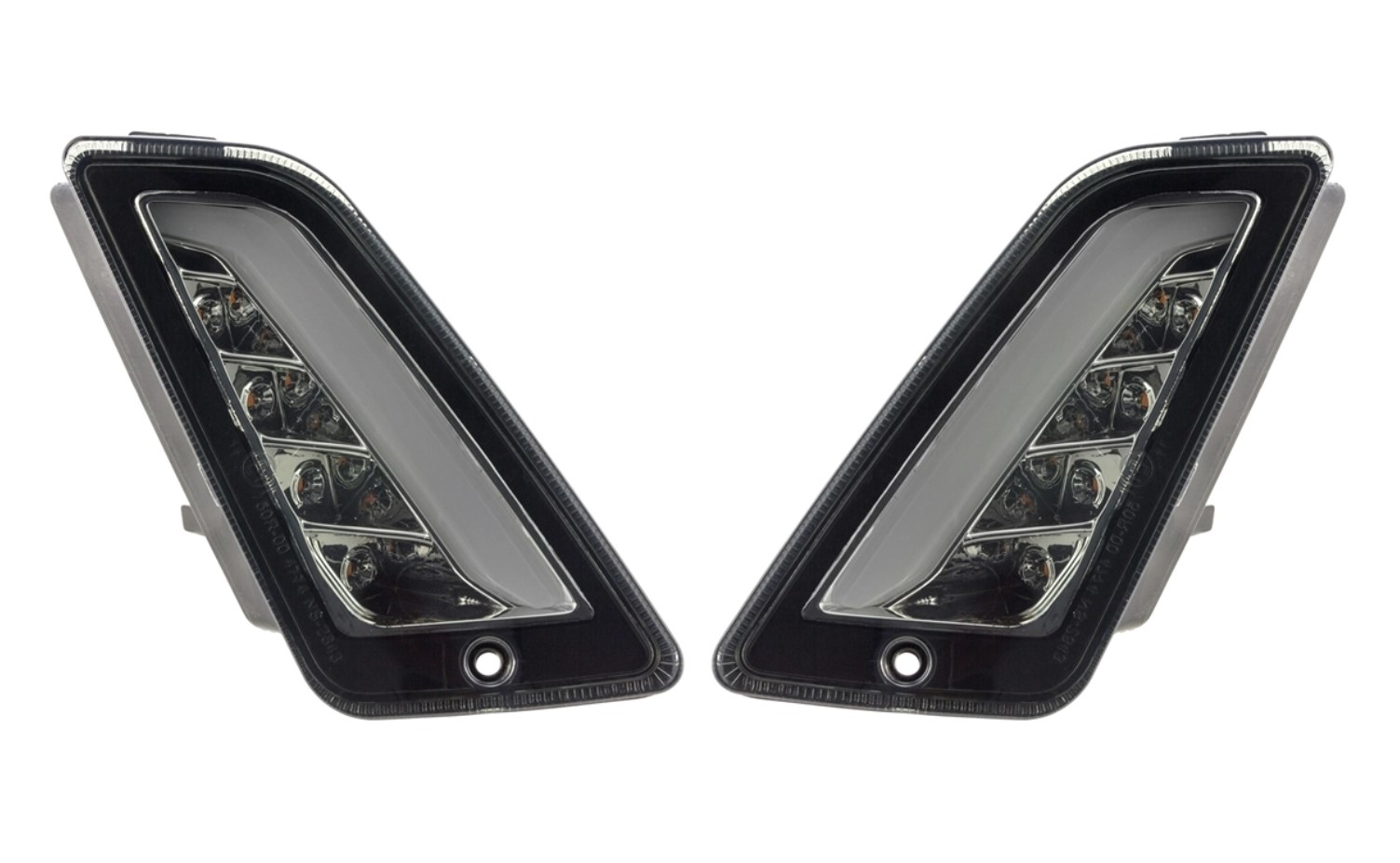 Kit indicatori di direzione anteriori destro/sinistro per Vespa GTS/GTS Super/GTV 125-300cc ('14-), colorati