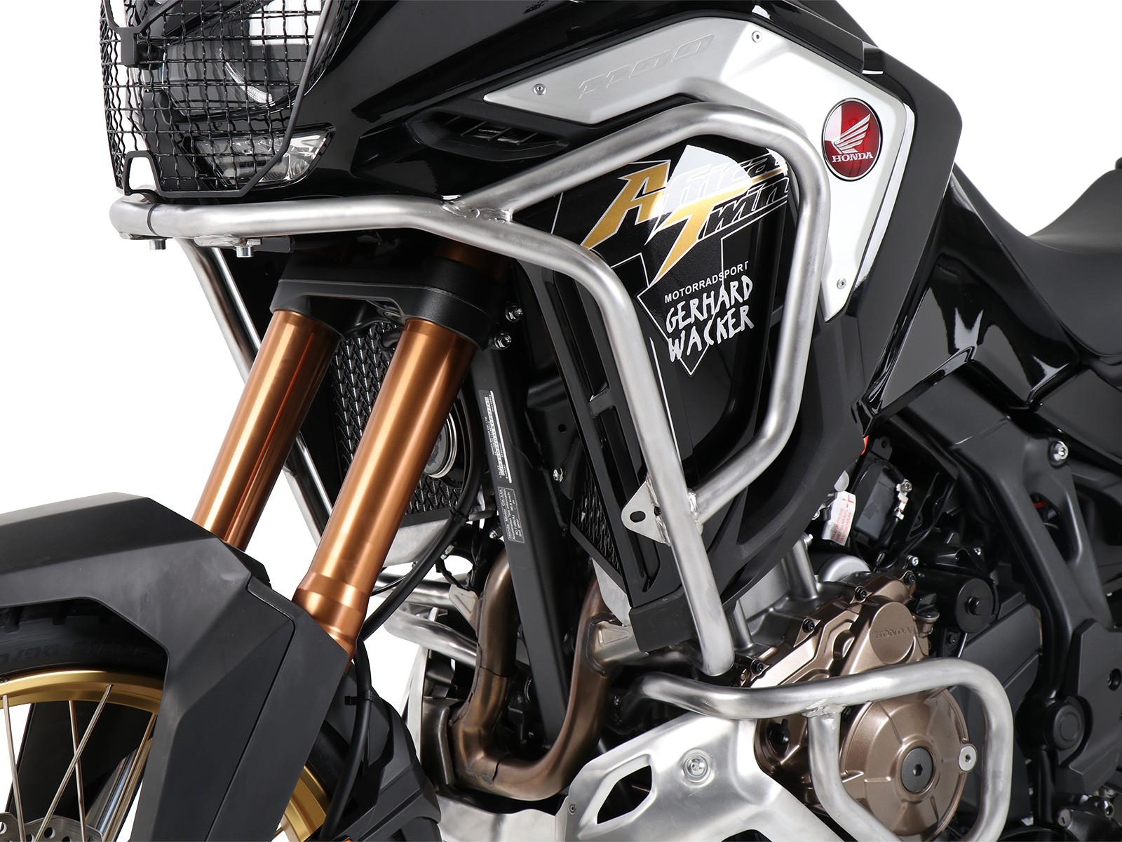 Protezione serbatoio in acciaio inox per Honda CRF 1100 Africa Twin Adventure Sports (20-23) Hepco & Becker