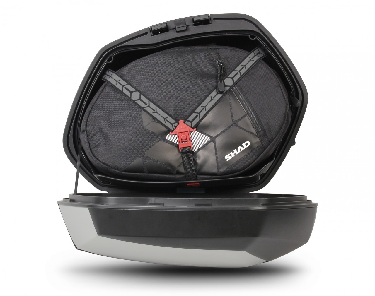 Set di valigie laterali Shad SH35, alluminio / nero, 35 l