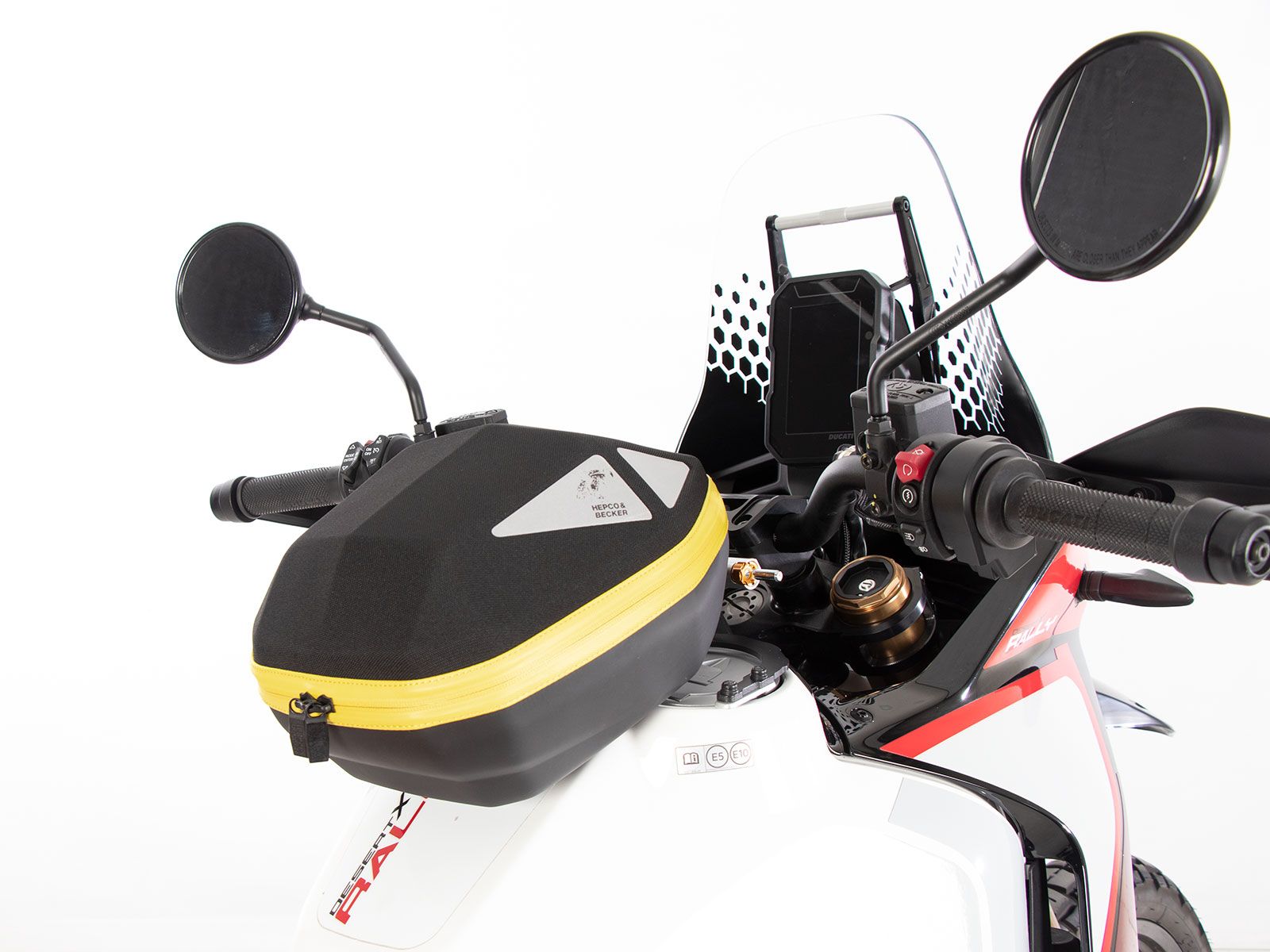 Anello serbatoio di base con blocco borsa serbatoio per Ducati DesertX Rally (24-) Hepco & Becker