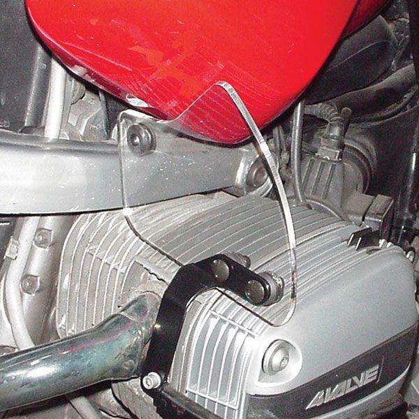 Paragambe per BMW R 1100 GS (94-99), coppia, grigio fumo