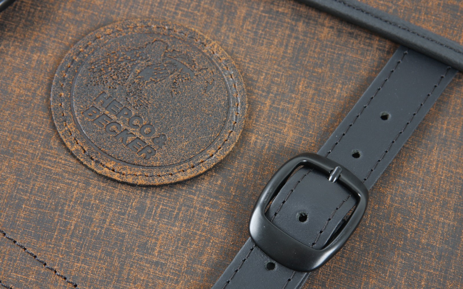 Borse in pelle Rugged C-Bow 24 litri Brown per portaborse C-Bow Hepco & Becker