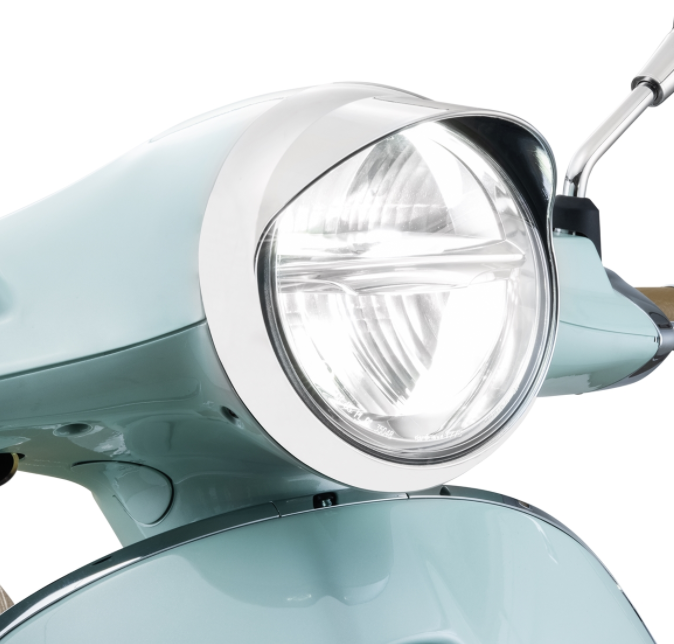 Anello faro per Vespa Primavera 50-125ccm 2T/​4T, cromato