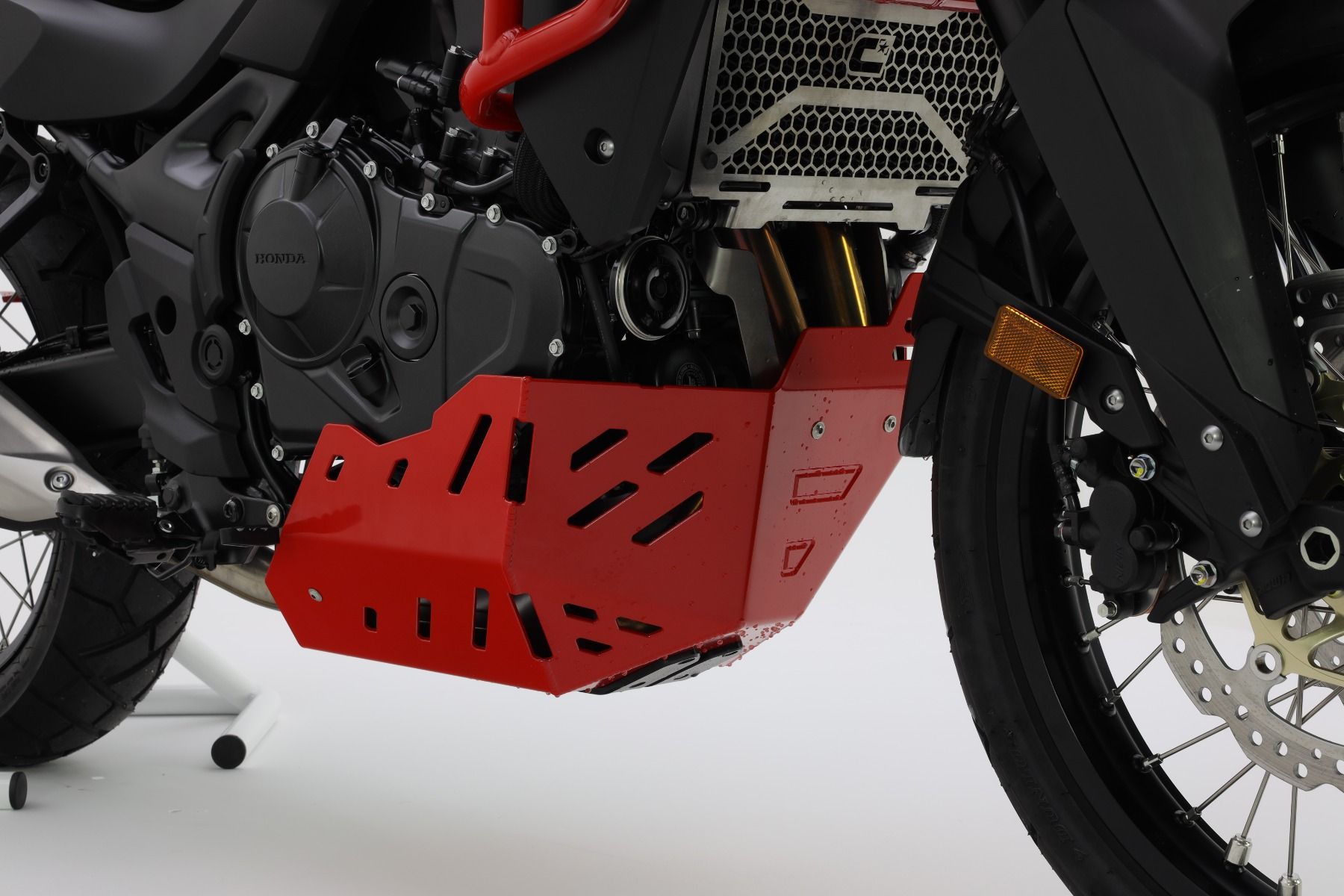 Piastra di protezione del motore in alluminio per Honda XL 750 Transalp, grigio